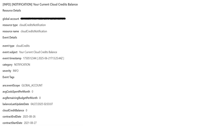 SAP Alert Notification Service 3